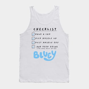 checklist bluey Tank Top